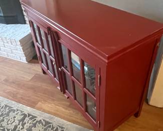 $250 Red cabinet 46 x 18 x 34