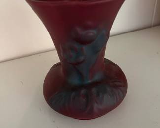 $34 Van Briggle mulberry vase crocus 5 x 4