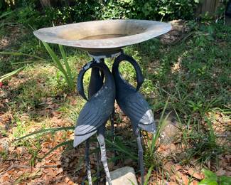 $90 Crane Bird Bath