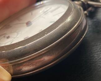 $80 - Waltham pocket watch with chain - Runs 