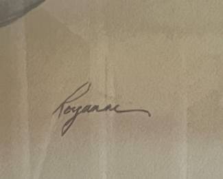 $80 - Royanne signed bird flying 