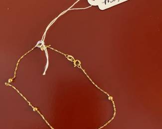 $50 14K ankle bracelet