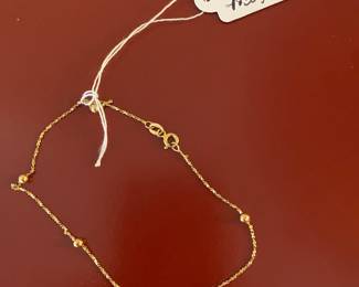 $50 - 14K ankle bracelet