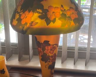 $350 - Cameo Glass Lamp 23T