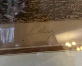 $150 - The home of Mary Arden mother of William Shakespeare 1895 Signed Ernest C. Rast etching titled 22 x 18