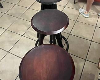 $150 three swivel adjustable bar stools 