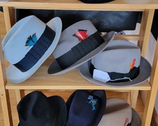 vintage men's and woman's hats