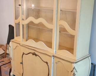 French/Italian style china hutch