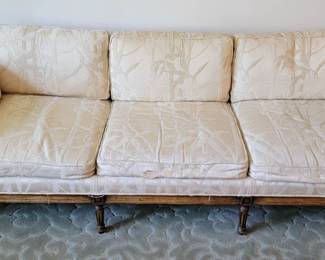 vintage 3 seater cane back sofa and loveseat