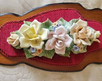 Vintage capodimonte wall art