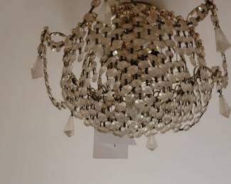 schonbek crystal light, matches chandelier