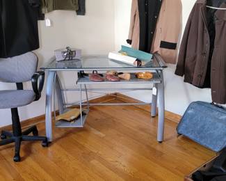 computer desk and chair