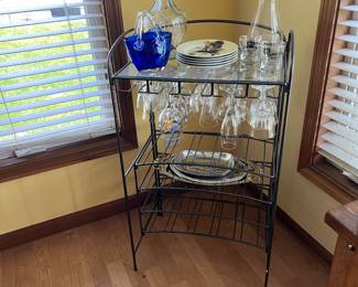 Metal and Glass wine rack
