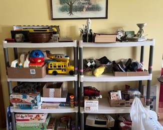 Some vintage games and toys,  Bose radio, and more