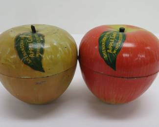 metal apple candy containers