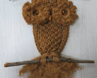 MCM macrame owl