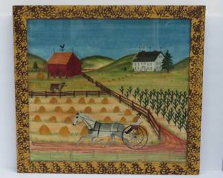 Folk Art theorem on cloth by Bill Rank