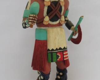 Hopi Kachina doll, wolf, Merrill Honahni