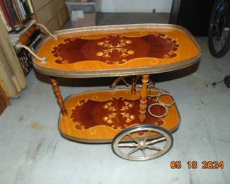antique tea cart