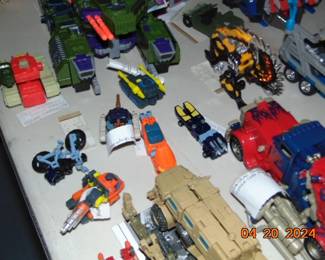 vintage transformer toys (many not included in photos)