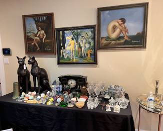 prints , bonzes, paper weights