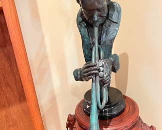 bronze on chinese stand