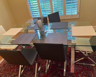 table and 6 chairs-Mid-century style