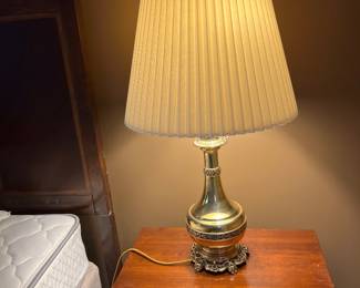 converted brass lamps.. great condition