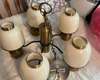 Brushed Brass Chandelier 