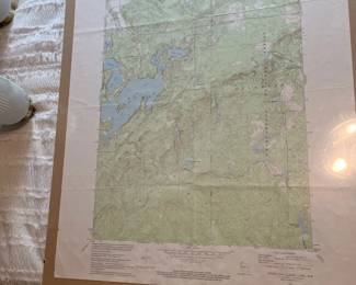 Map Of Upper Eau Claire Lake Quadrangle 