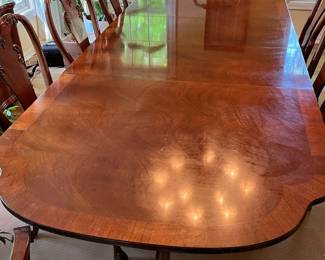  02 Mahogany Dining Table And Chairs