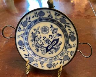 Antique Warming Plate With Stand