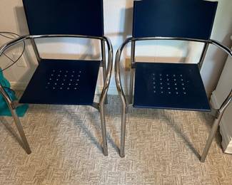 Segis Metal And Plastic Italian Chairs