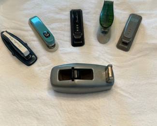Collection Of Vintage Staplers And Tape Dispenser 