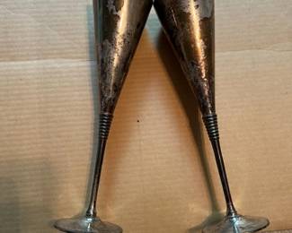 Silver Wedding Goblets 