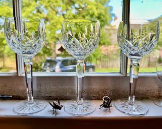 Waterford Lismore qty 3 Hock Wine