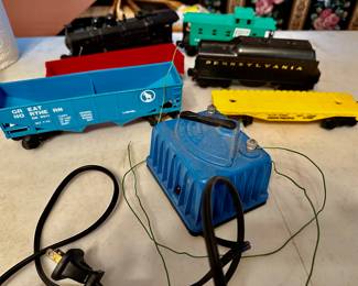 vintage Lionel train and transformer
