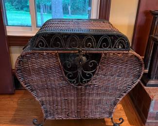 Decorative storage basket. $20
