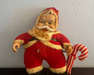 Vintage rubber face Rushton Co. Santa Clause