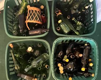 Various glass bottles