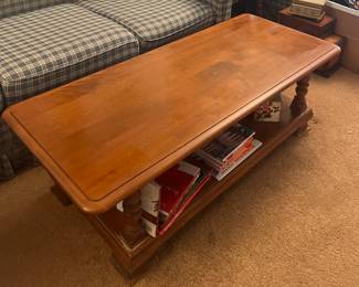  Solid wood rectangular coffee table $65