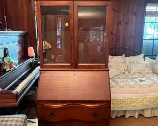 Antique secretary bookcase: $195