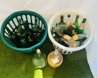 Various glass bottles