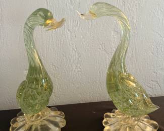 MCM glass swan