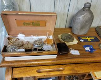 Pocket watches ( actually in a different location than pictured)