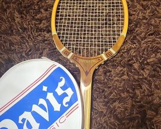 Vintage wooden tennis rackets
