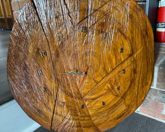 Tree Stump Wall Clock