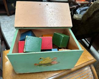 Vintage Box of Blocks