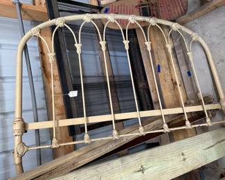 Antique Cast Iron Headboard 