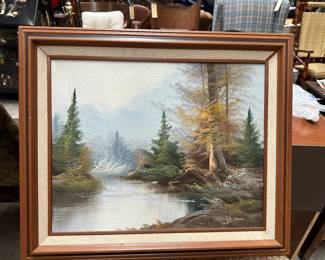 Framed Canvas Painting 